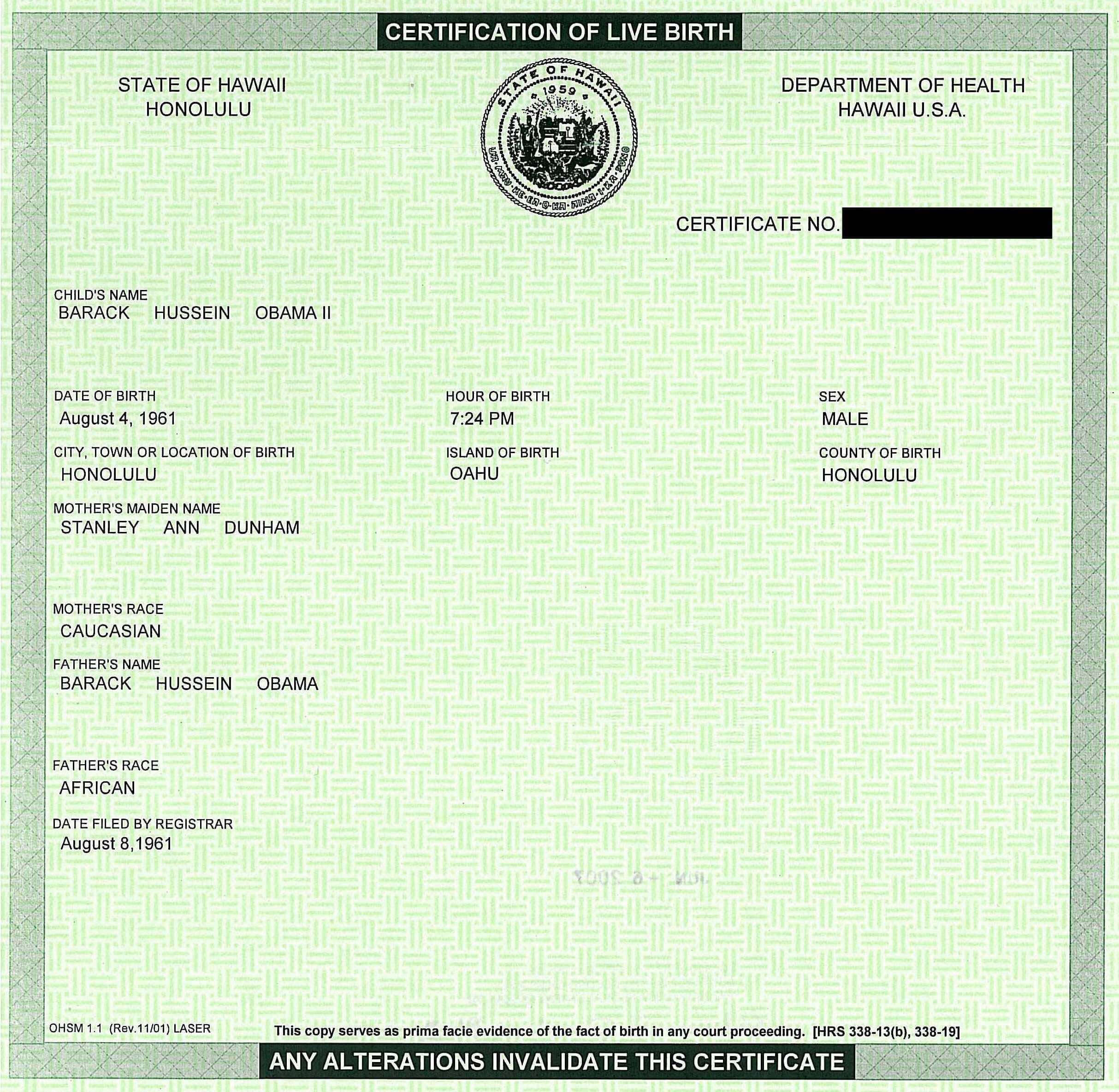 Fake Birth Certificate | Obama Birth Certificate, Fake Birth Inside Novelty Birth Certificate Template
