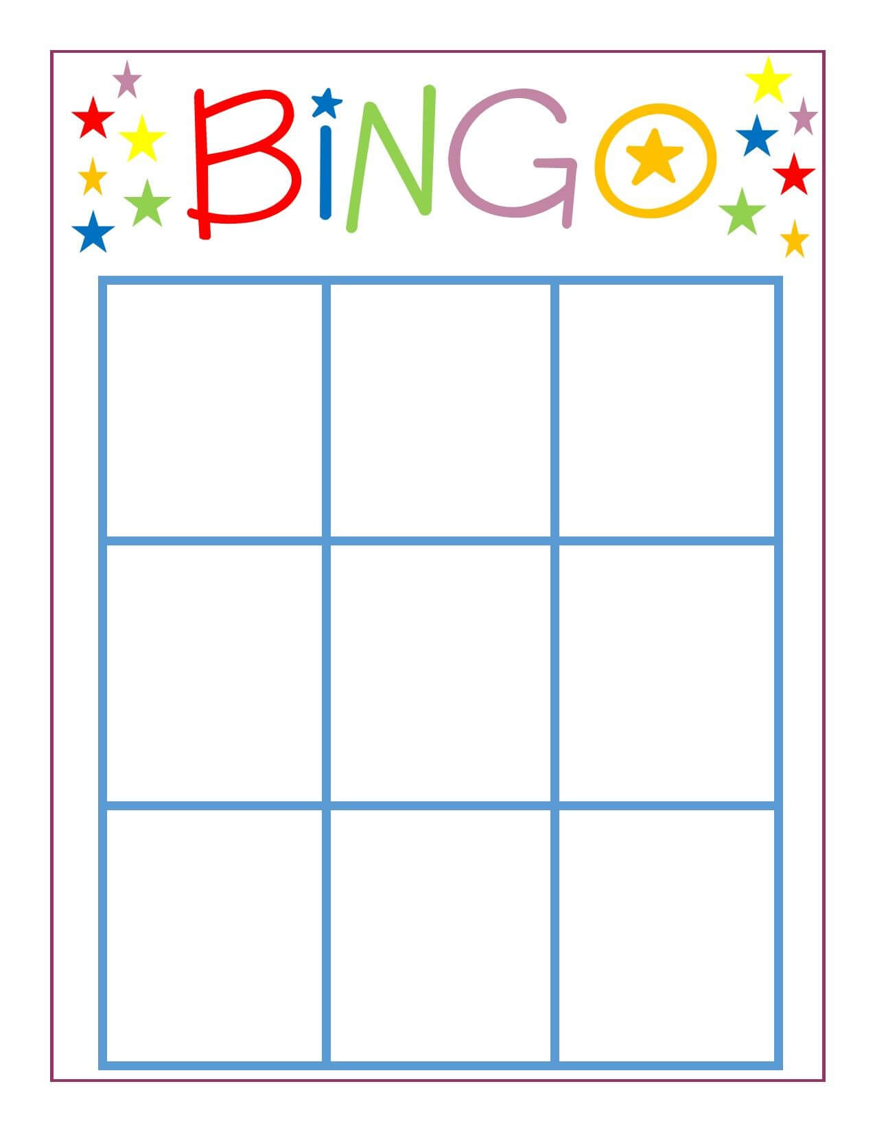 Family Game Night: Bingo | Bingo Card Template, Blank Bingo Pertaining To Bingo Card Template Word