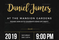 Farewell Invitation Card Template | Farewell Invitation Card within Farewell Invitation Card Template
