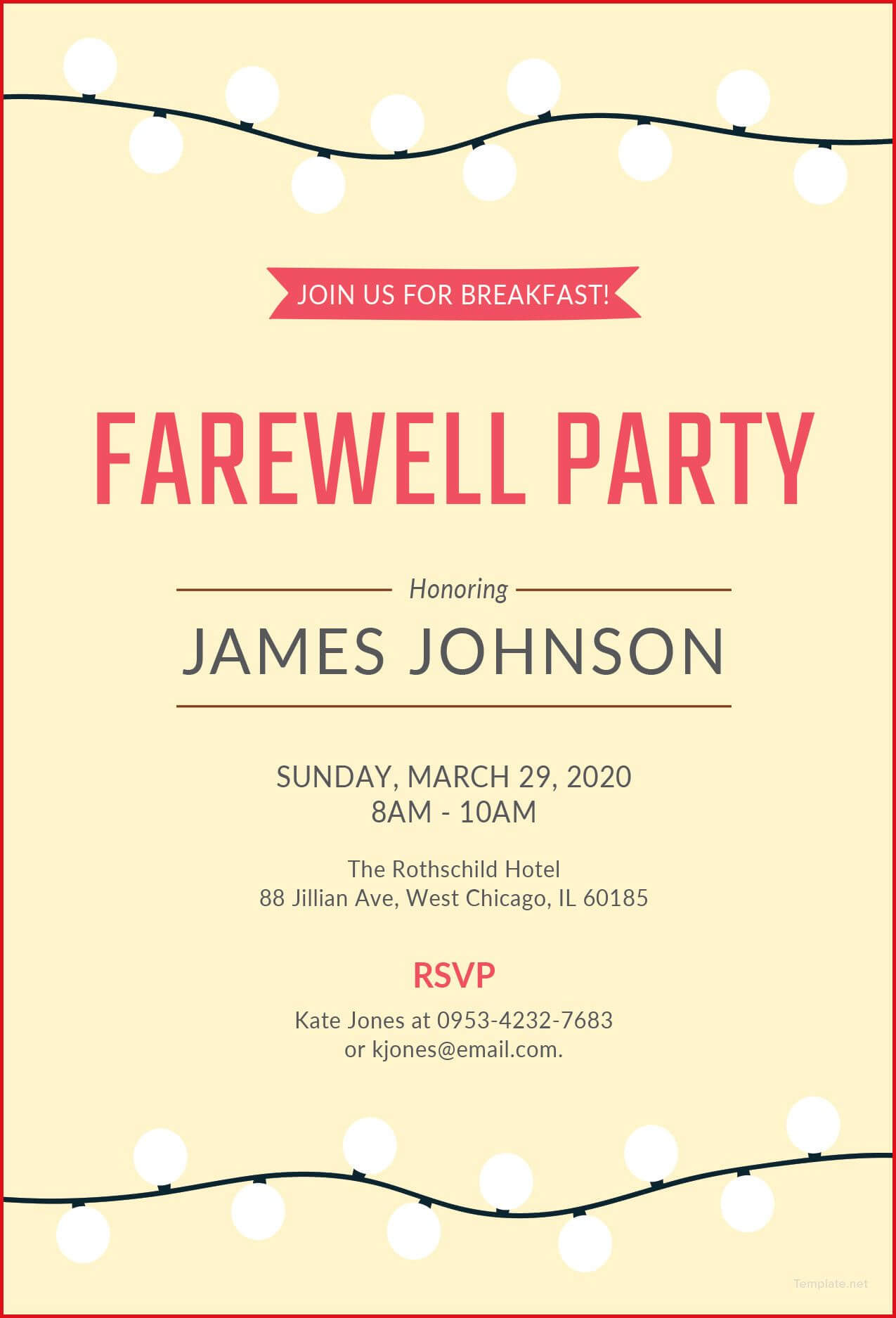 Farewell Party Invitation Wording | Invitation Templates For Farewell Invitation Card Template