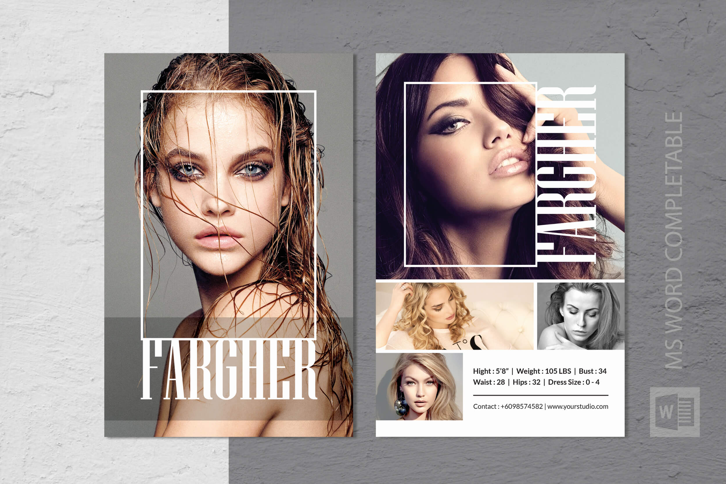 Fashion Modeling Comp Card Template Throughout Free Comp Card Template
