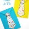 Father's Day Tie Card (With Free Printable Tie Template Within Fathers Day Card Template