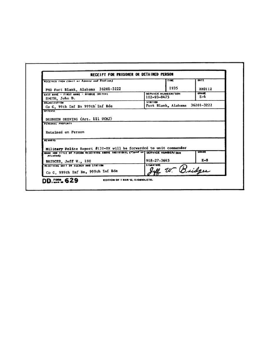 Figure 2 2. Dd Form 629. Intended For Usmc Meal Card Template