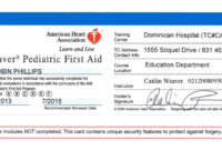 First Aid Certificate Template Free Certification Intended inside Cpr Card Template