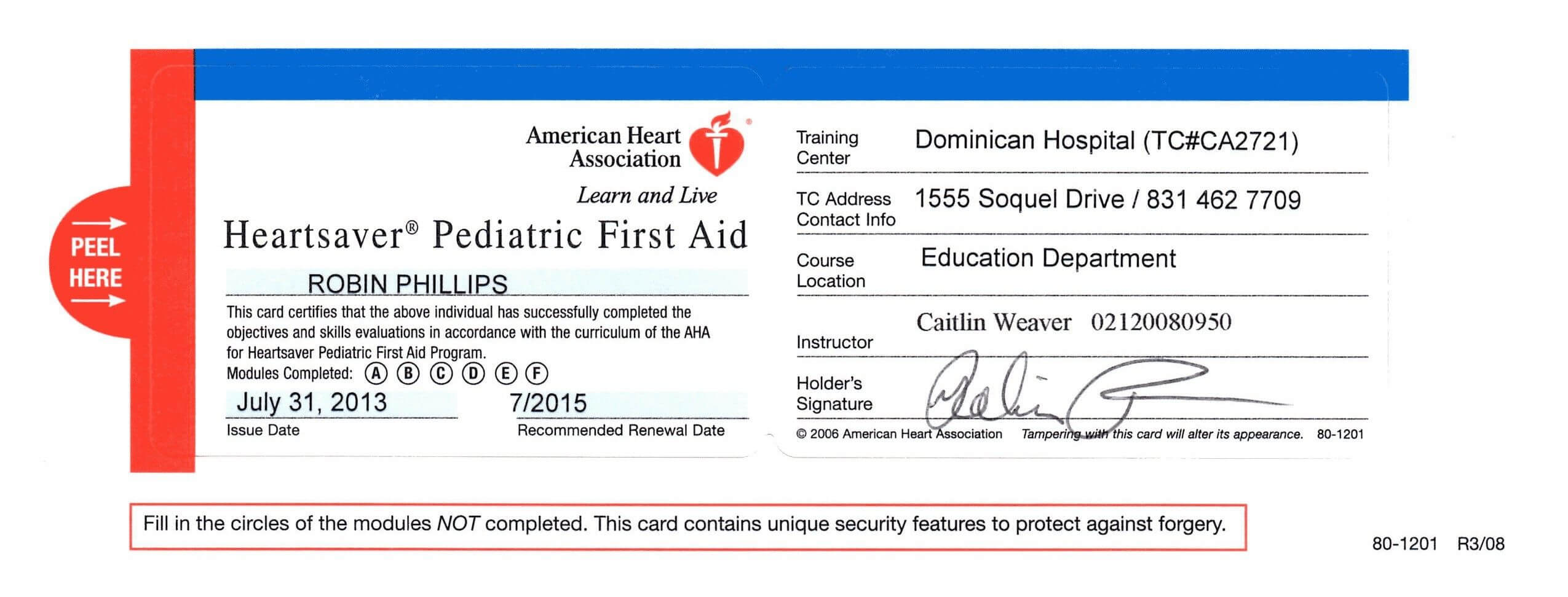 First Aid Certificate Template Free Certification Intended Inside Cpr Card Template