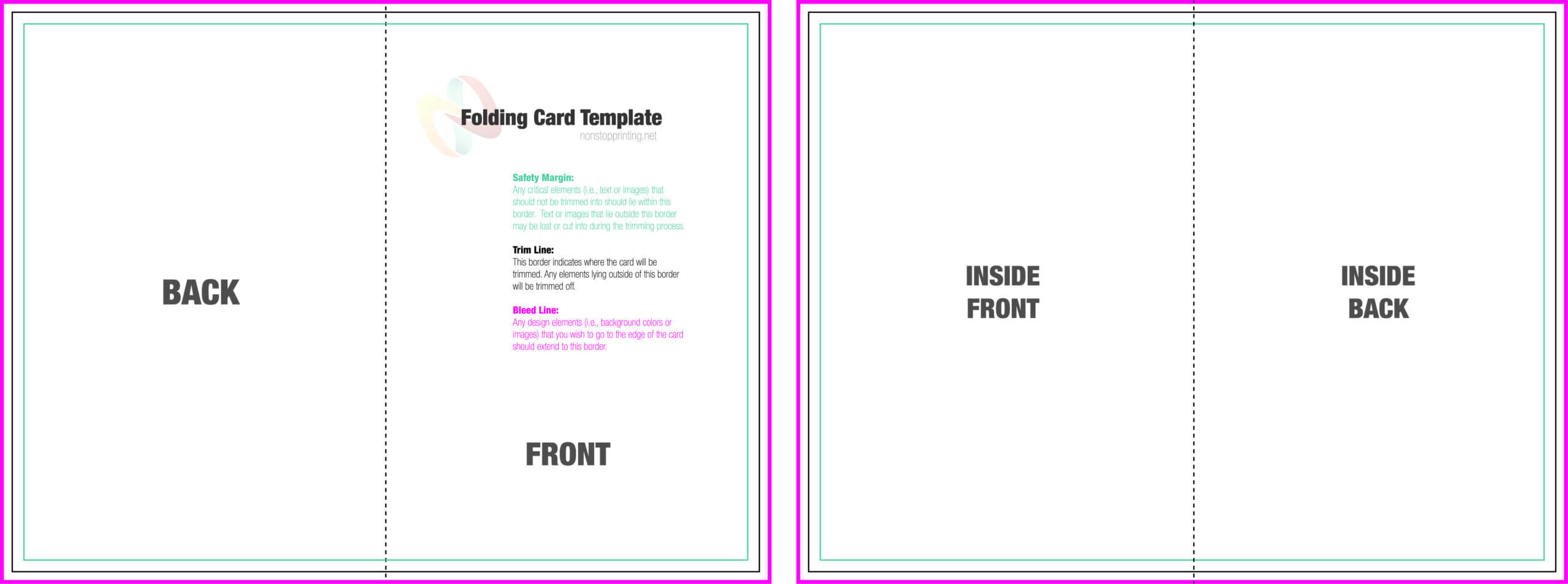 Folded Cards Template – Yatay.horizonconsulting.co Pertaining To Fold Out Card Template