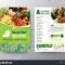 Food Delivery Flyer Pamphlet Brochure Design Vector Template With Nutrition Brochure Template