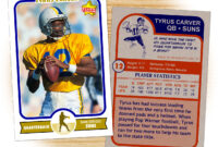 Football Trading Card Template. Football Card Template From with regard to Soccer Trading Card Template
