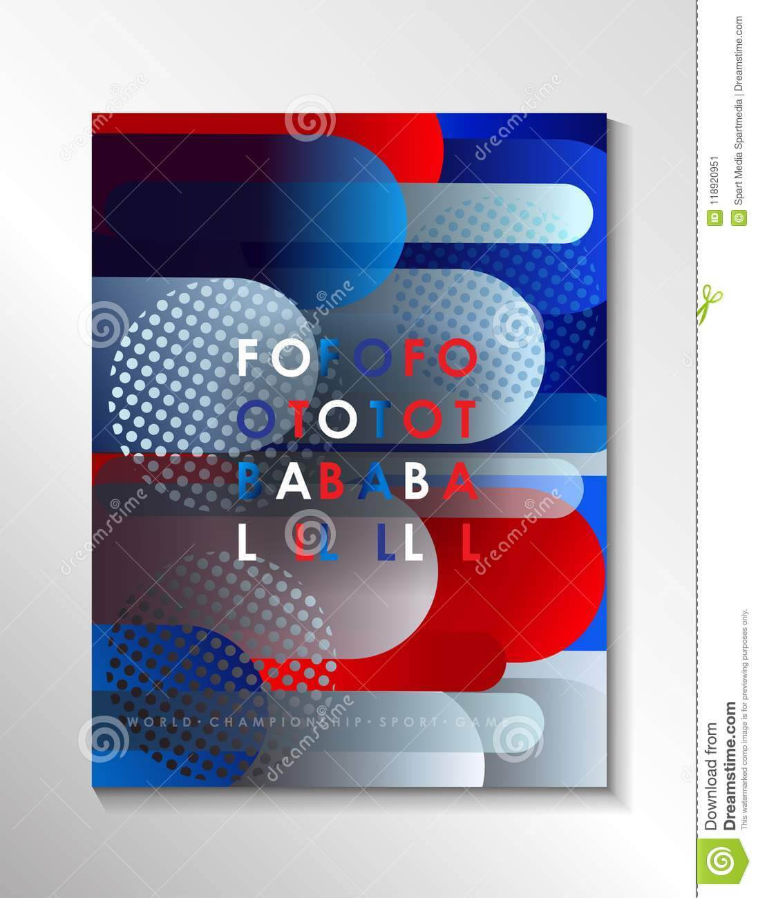 Football World Cup 2018 Russia Soccer Stock Vector Inside Soccer Report Card Template