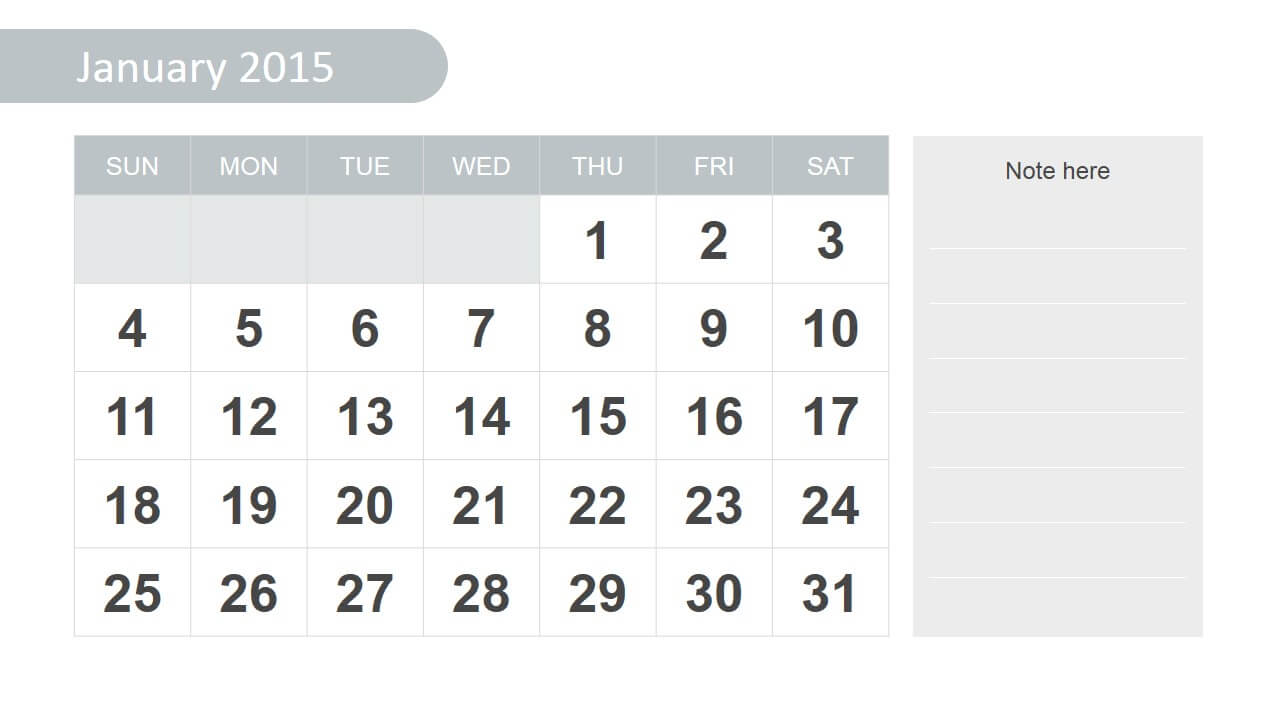 Free 2015 Calendar Template For Powerpoint Within Powerpoint Calendar Template 2015
