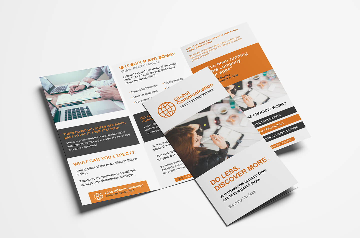 Free 3 Fold Brochure Template For Photoshop & Illustrator Regarding Free Three Fold Brochure Template