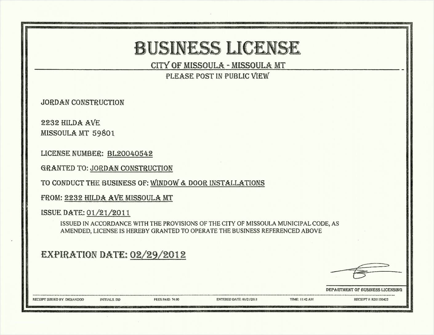 Free 6 License Certificate Template Besttemplatess123 Intended For Certificate Of License Template