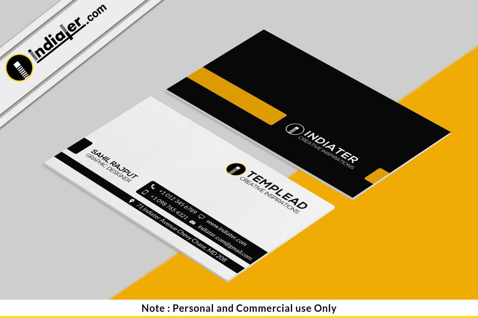 Free Best Accountant Visiting Card Psd Template | Create Within Name Card Photoshop Template