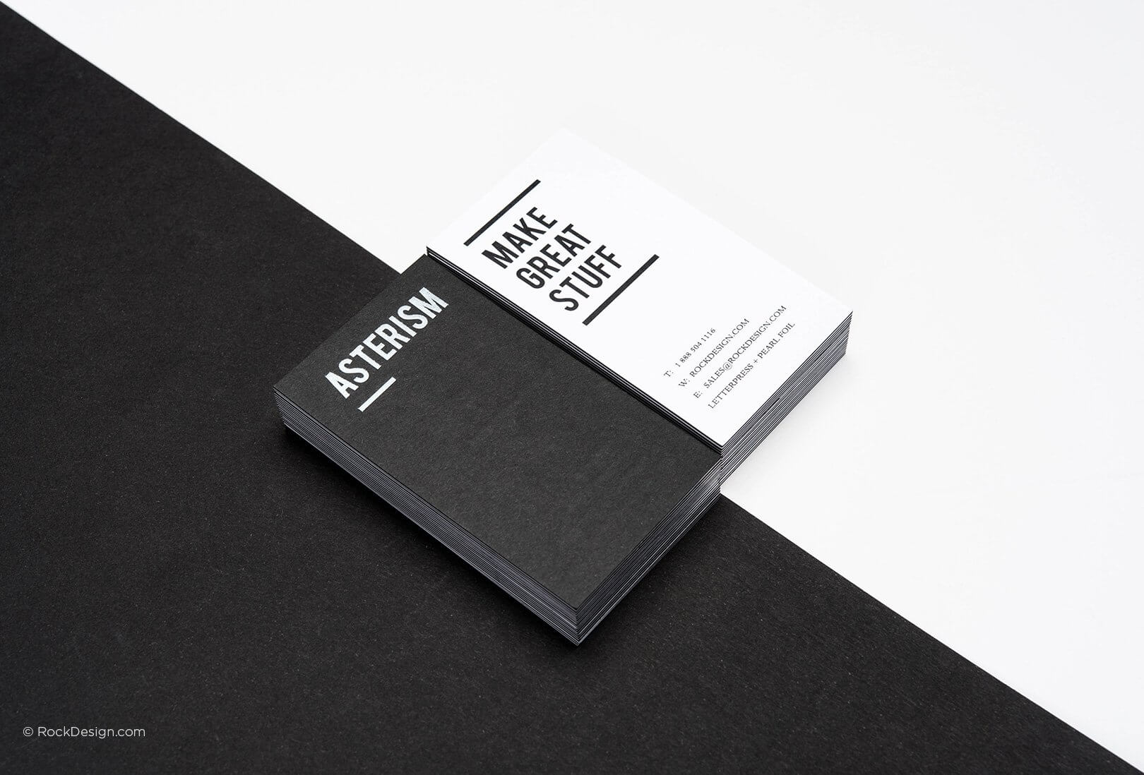 Free Black And White Business Card Templates | Rockdesign Pertaining To Black And White Business Cards Templates Free