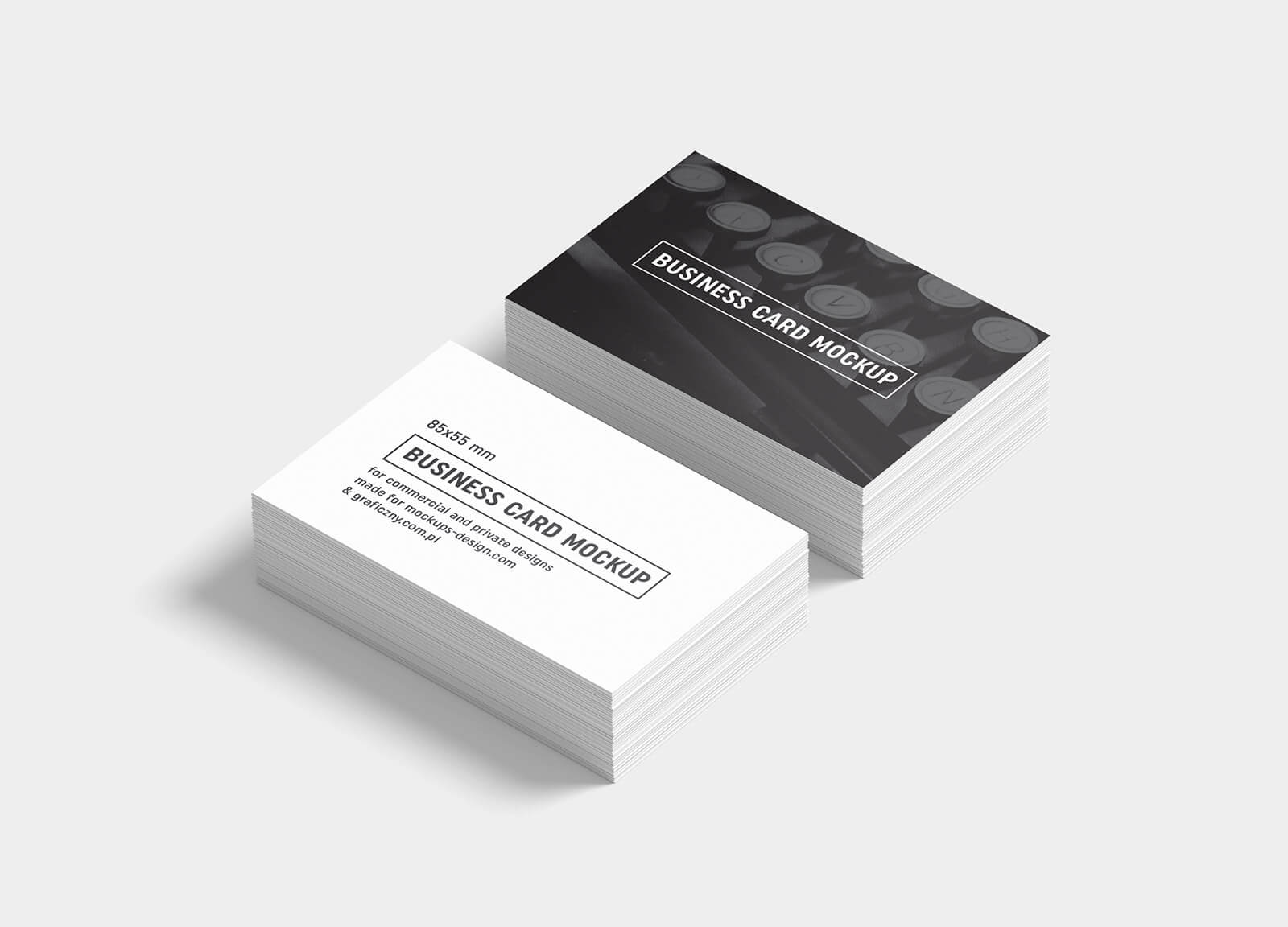 Free Black & White Business Card Mockup Psd Templates – Good Throughout Black And White Business Cards Templates Free