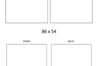 Free Blank Business Card Template Front And Back Design with Free Blank Business Card Template Word