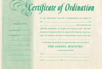 Free Blank Certificate Of Ordination | Ordination For intended for Ordination Certificate Templates