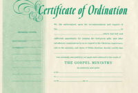Free Blank Certificate Of Ordination | Ordination For throughout Free Ordination Certificate Template