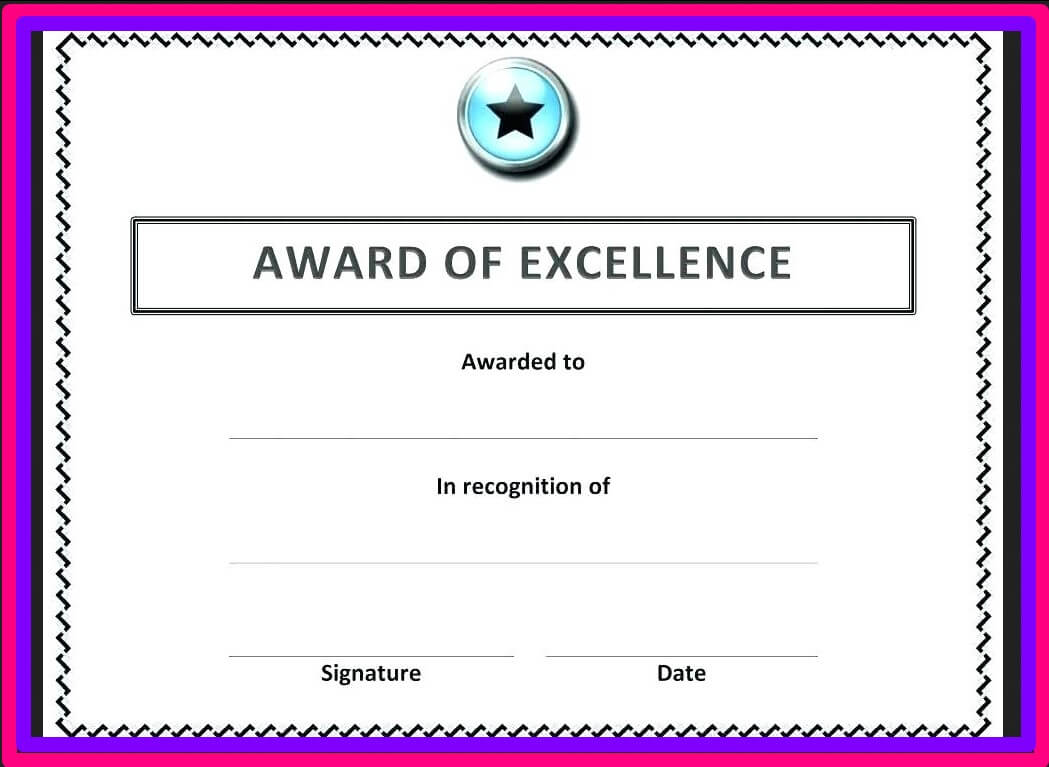 Free Blank Certificate Templates For Word | Business Letters Regarding Free Printable Blank Award Certificate Templates
