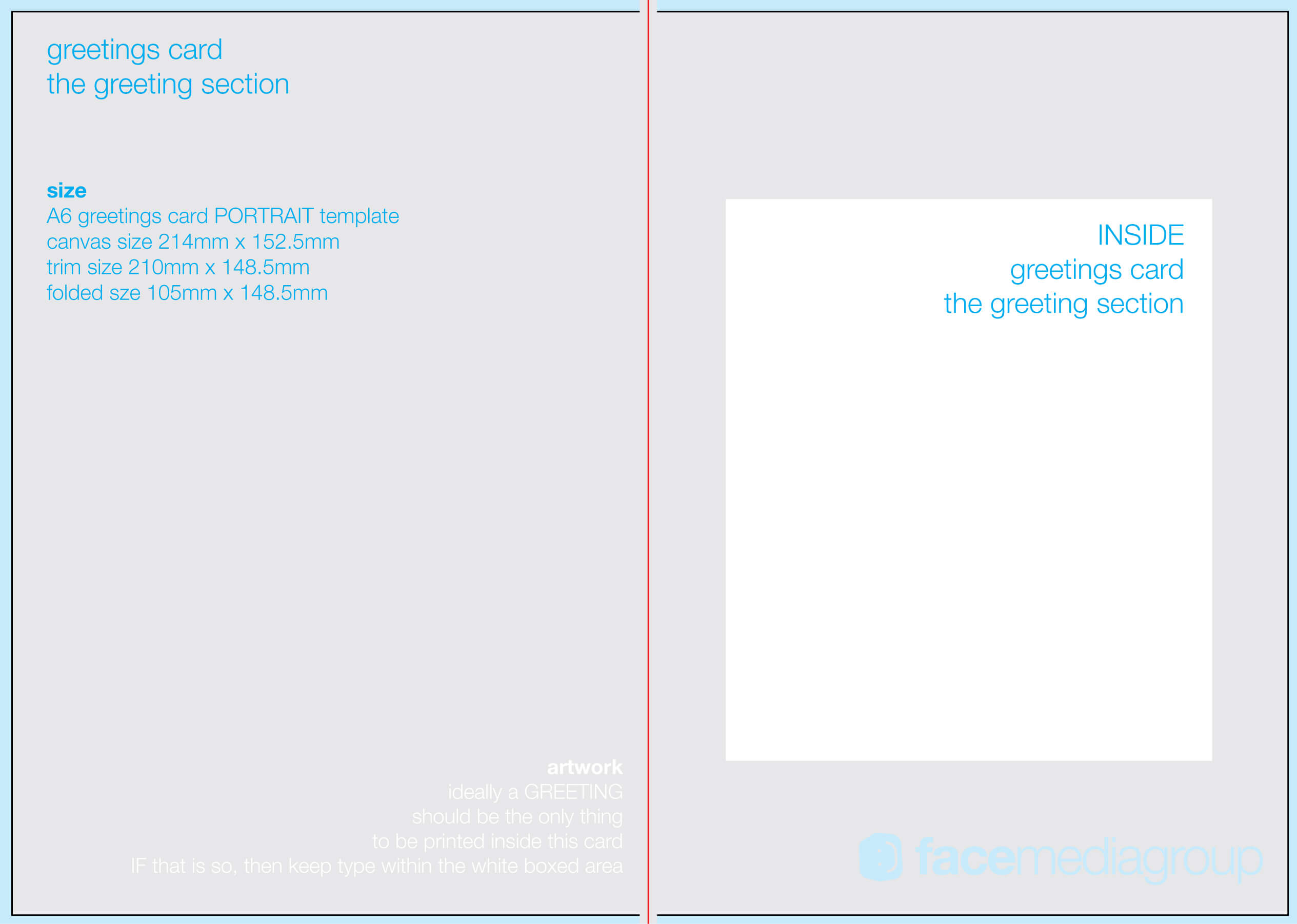 Free Blank Greetings Card Artwork Templates For Download Inside Indesign Birthday Card Template