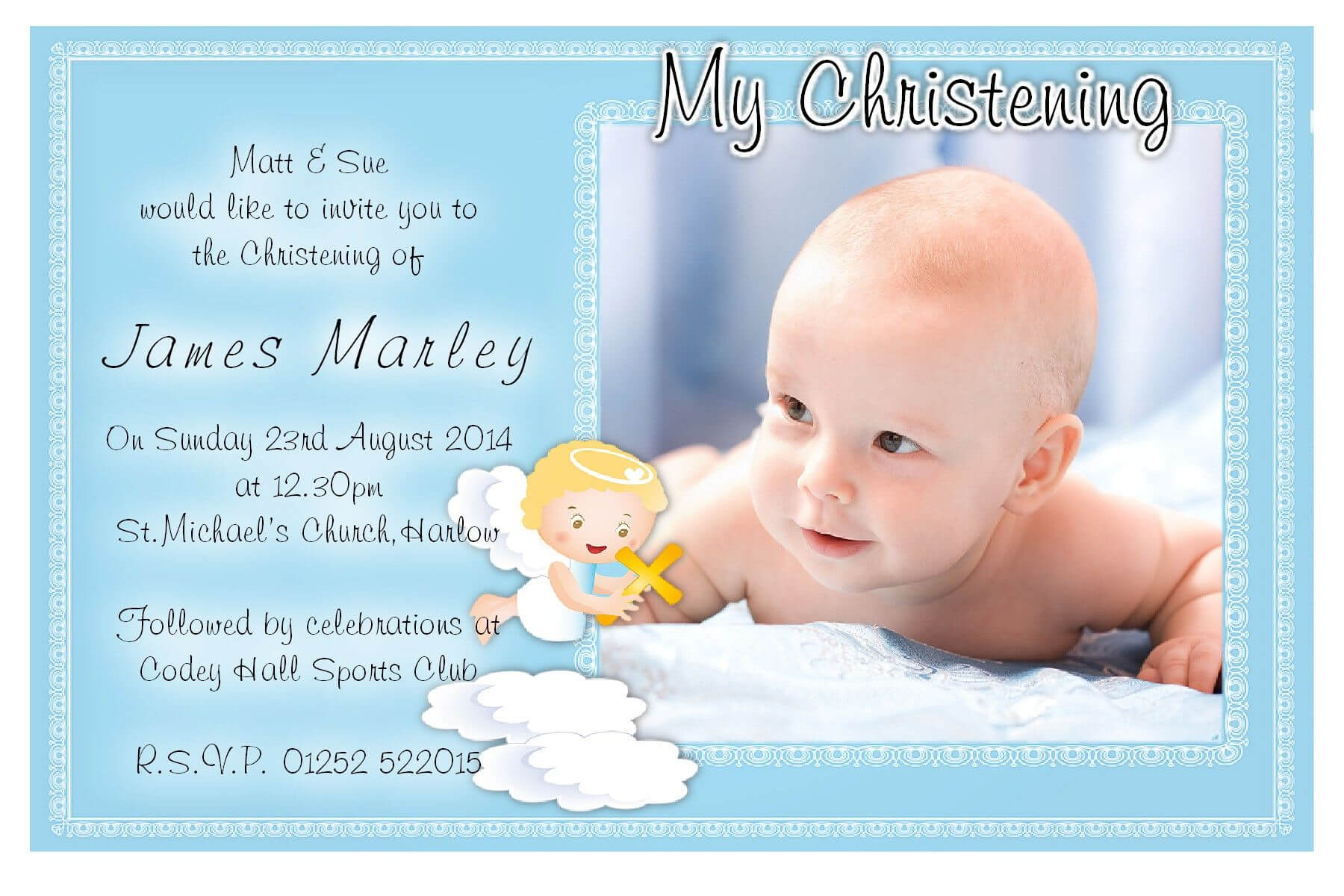 Free Christening Invitation Template Download | Baptism Within Baptism Invitation Card Template