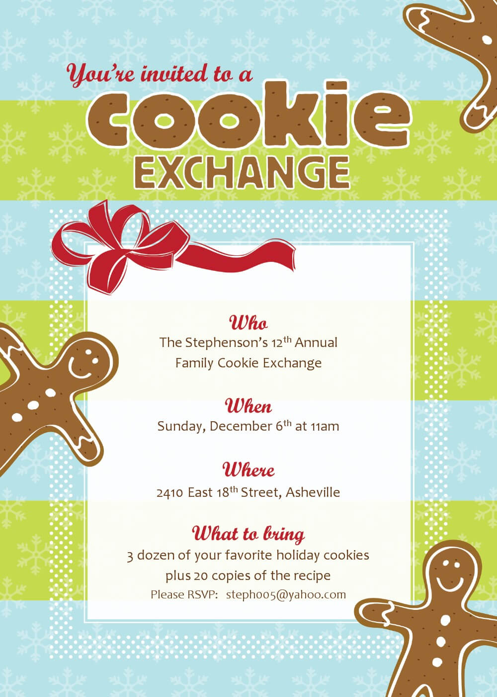 Free Christmas Exchange Cliparts, Download Free Clip Art Throughout Cookie Exchange Recipe Card Template