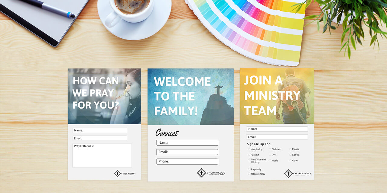 Free Church Connection Cards - Beautiful Psd Templates Regarding Decision Card Template