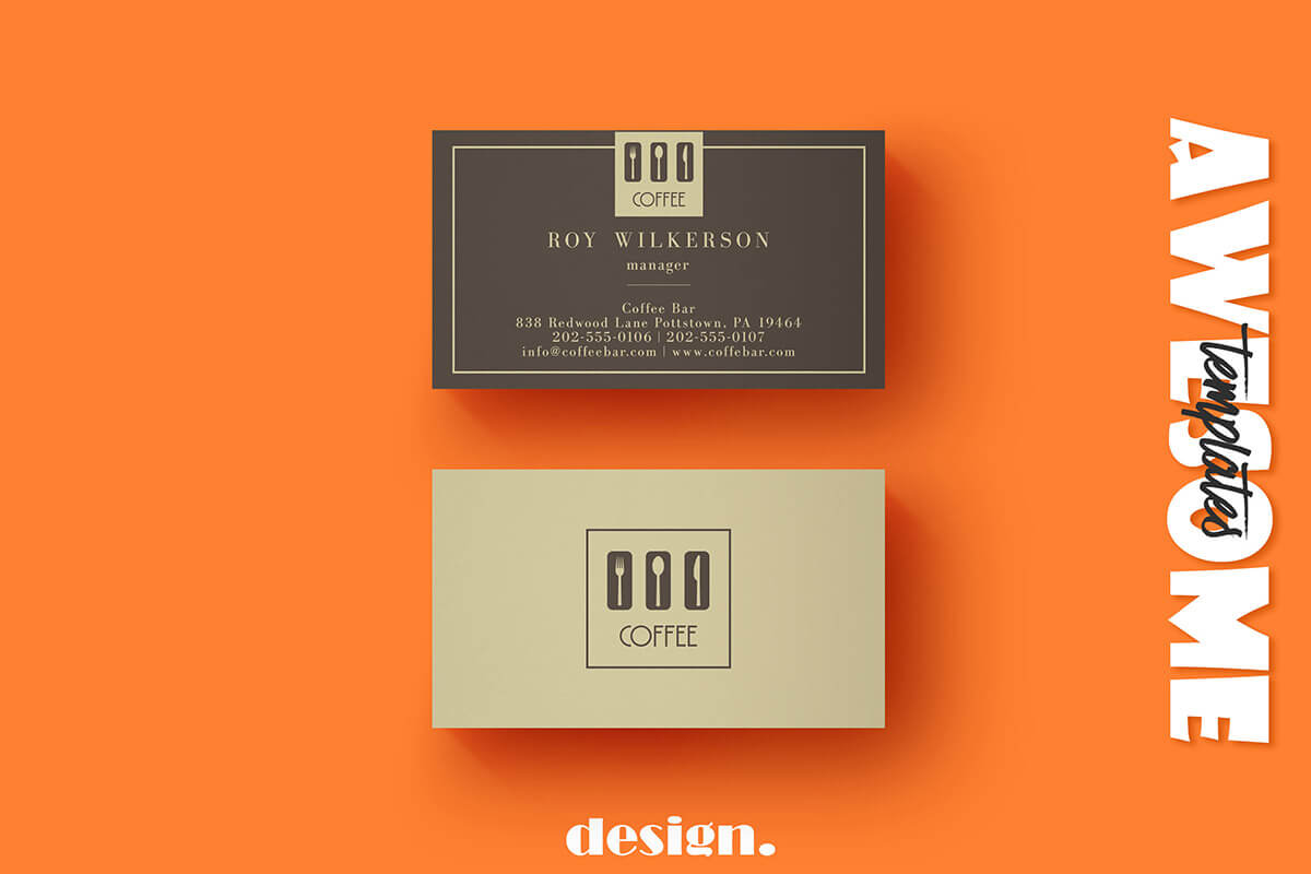 Free Coffee Business Card Template - Creativetacos With Coffee Business Card Template Free