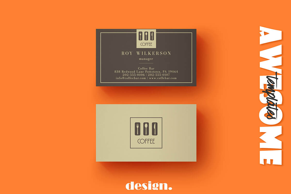 Free Coffee Business Card Template – Creativetacos With Coffee Business Card Template Free