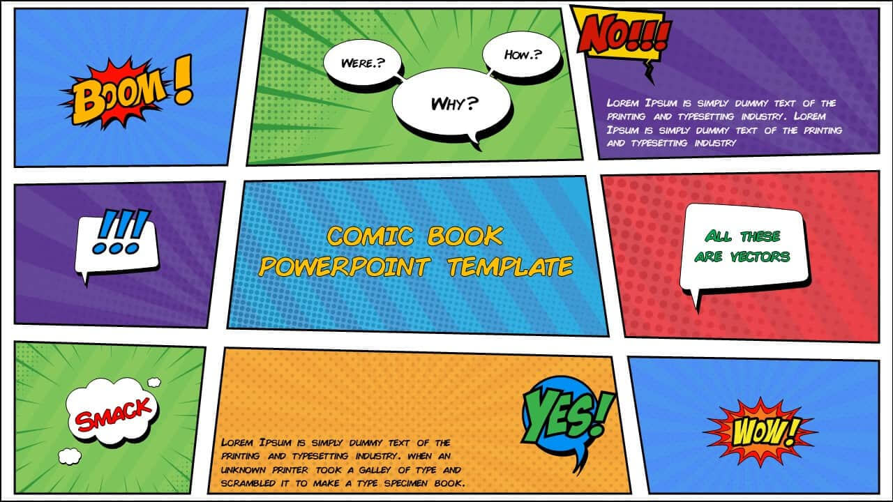 Free Comic Book Powerpoint Template For Download | Slidebazaar Throughout Comic Powerpoint Template