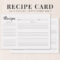 Free Cooking Recipe Card Template Rc1 – Creativetacos Throughout Restaurant Recipe Card Template