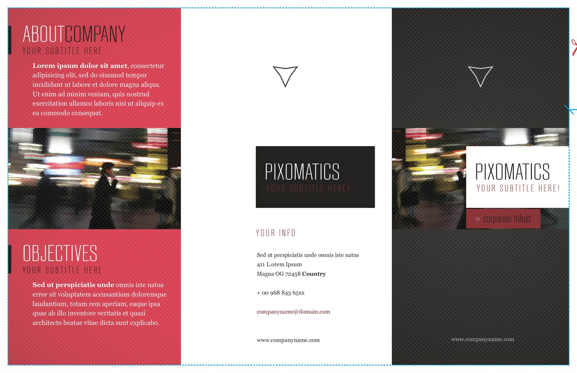 Free Corporate Tri Fold Brochure Template (Ai) Within Tri Fold Brochure Template Illustrator Free