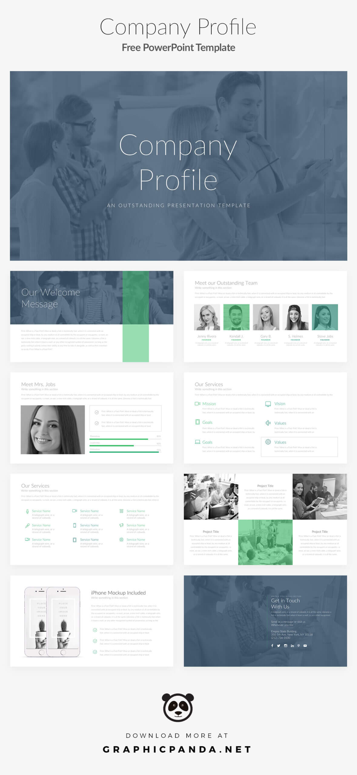 Free Download: Company Profile Powerpoint Template Intended For Biography Powerpoint Template