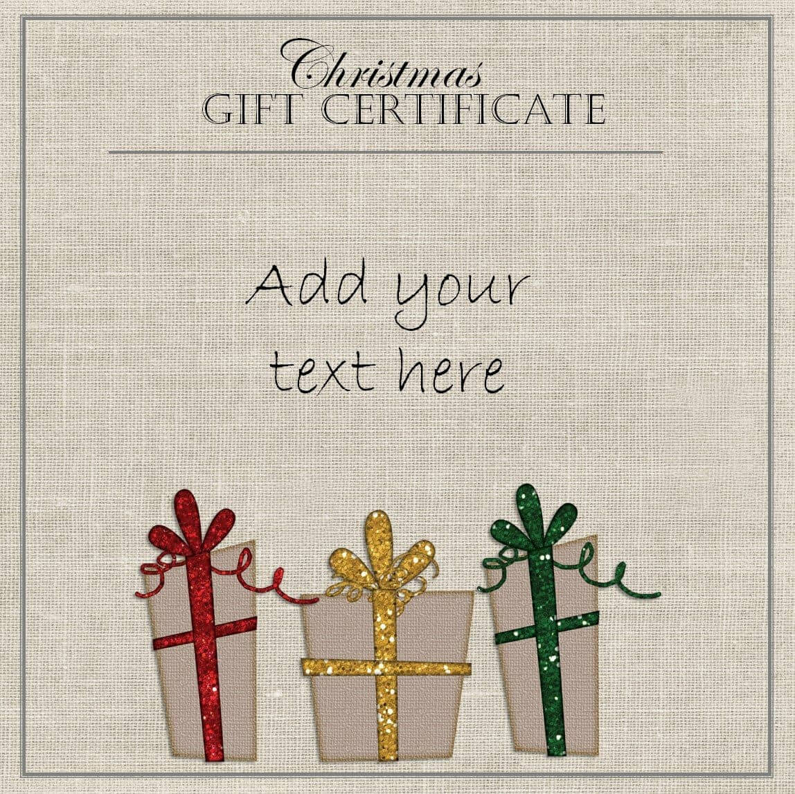 Free Download Gift Certificate Inspirational Free Christmas Within Christmas Gift Certificate Template Free Download
