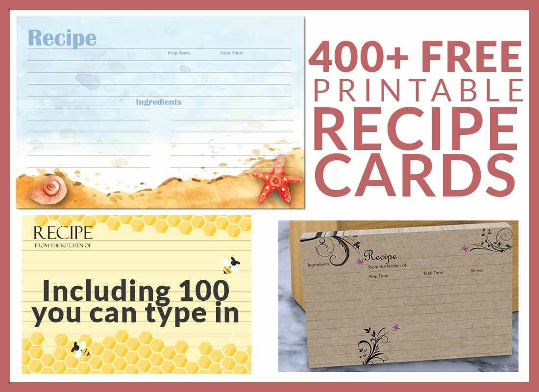 Free Editable Recipe Card Templates For Microsoft Word Free In Free Recipe Card Templates For Microsoft Word