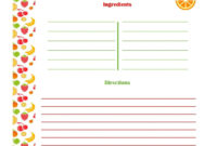 Free Editable Recipe Card Templates For Microsoft Word throughout Free Recipe Card Templates For Microsoft Word