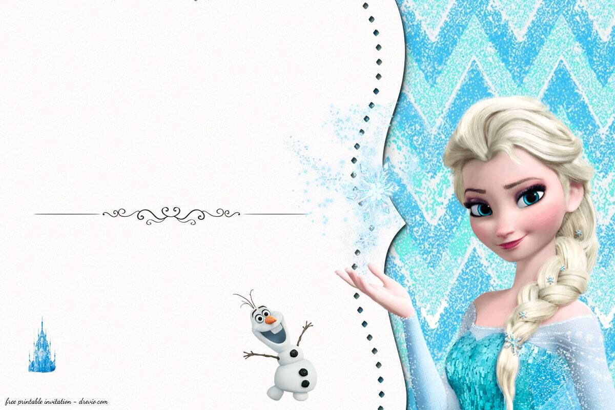 Free Frozen Birthday Invitation Templates | Frozen Birthday Inside Frozen Birthday Card Template