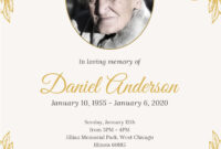 Free Funeral Ceremony Invitation | Funeral Invitation inside Death Anniversary Cards Templates