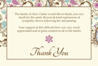 Free Funeral Thank You Cards Templates Ideas | Funeral Thank regarding Sympathy Thank You Card Template