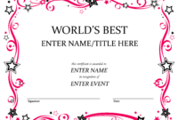 Free Funny Award Certificates Templates | Worlds Best Custom throughout Free Printable Funny Certificate Templates