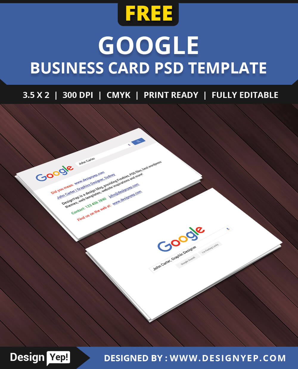Free Google Interface Business Card Psd Template On Behance With Google Search Business Card Template
