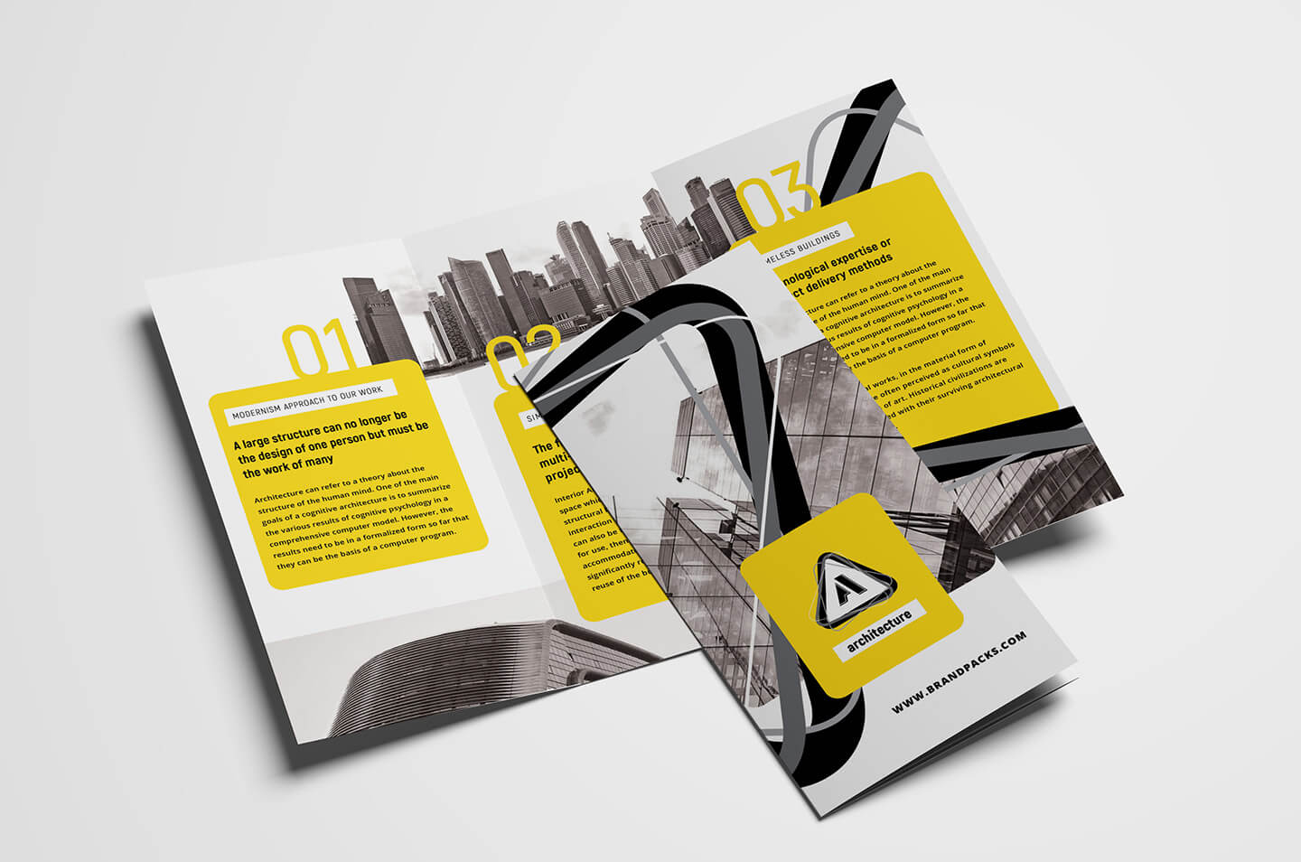 Free Modern Trifold Brochure Template For Photoshop Inside Fancy Brochure Templates