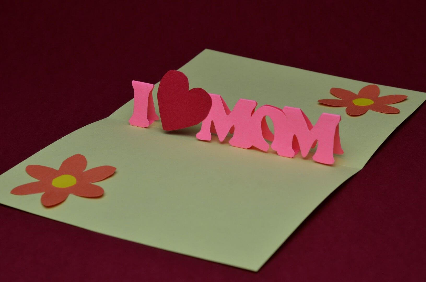 Free Mother's Day Pop Up Card Template And Tutorial | Pop Up Inside Templates For Pop Up Cards Free