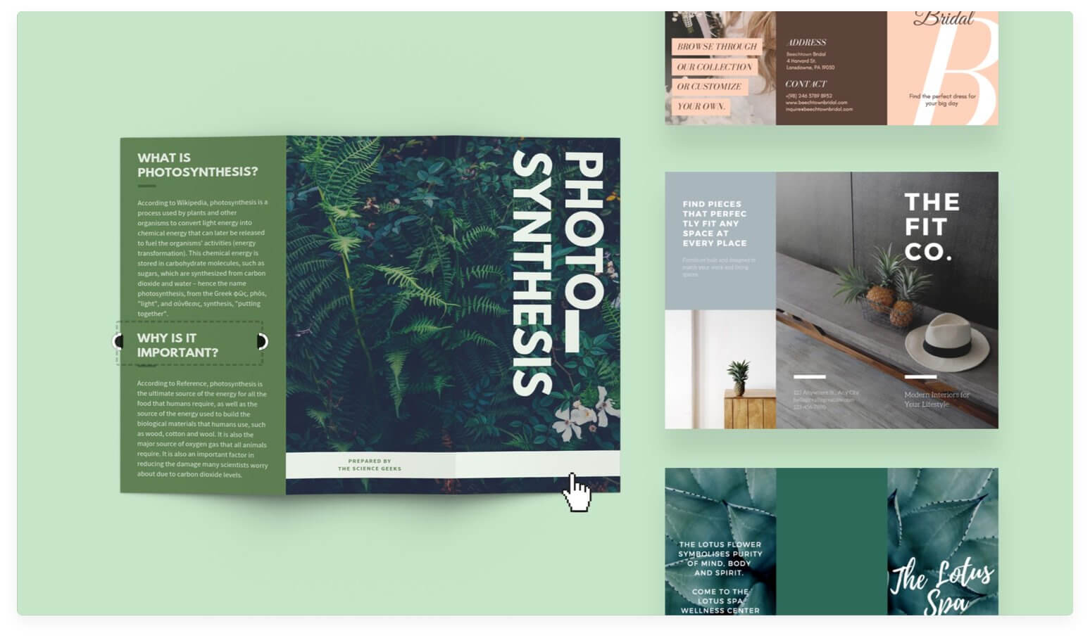 Free Online Brochure Maker: Design A Custom Brochure In Canva Throughout Online Free Brochure Design Templates