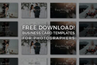 Free Photographer Business Card Templates! - Signature Edits in Free Business Card Templates For Photographers