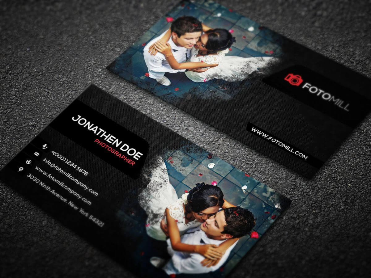 Free #photography #business Card Psd Template #2 In Free Business Card Templates For Photographers