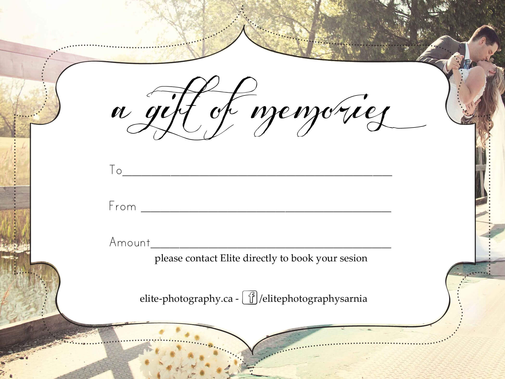 Free Photography Gift Certificate Inside Free Photography Gift Certificate Template