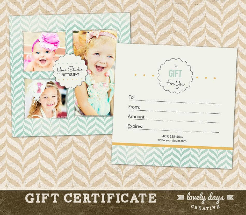 Free Photography Gift Certificate Template Photoshop Regarding Gift Certificate Template Photoshop