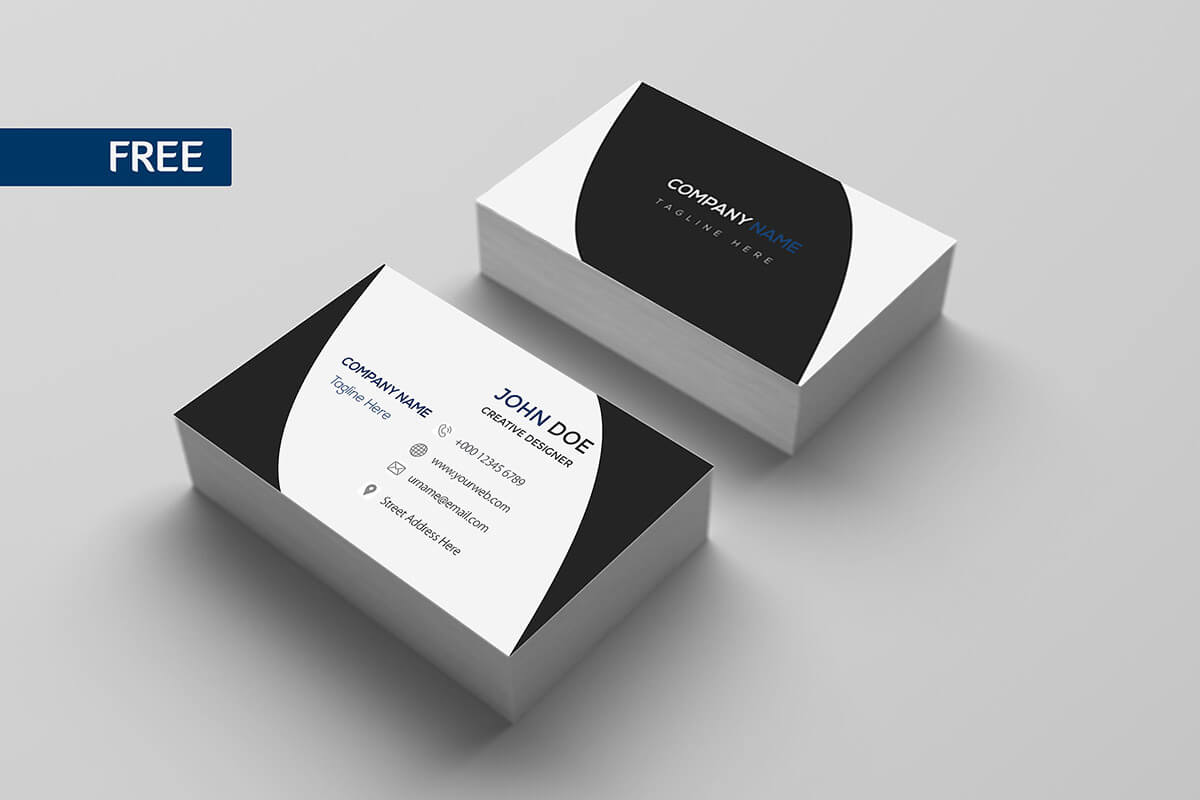 Free Print Design Business Card Template - Creativetacos Intended For Designer Visiting Cards Templates