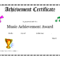 Free Printable Achievement Award Certificate Template In Choir Certificate Template